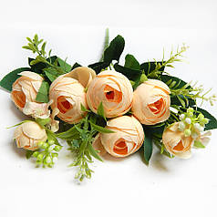 Букет півонії закритих, абрикосовий, 30 см