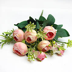 Букет півонії закритих, ніжно-рожевий, 30 см
