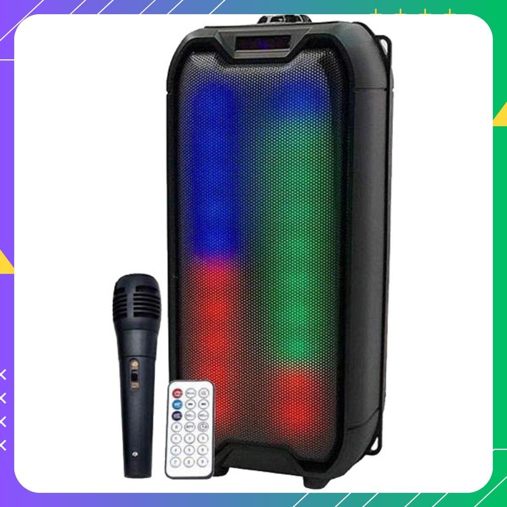 Велика переносна колонка Sing-e ZQS 4235 якісна з led підсвічуванням, музична з потужним акумулятором