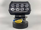 Фара LED квадратна 8 Led chip 12/24V. Широкий промінь + DRL світло + стробоскоп, світло 6500 К, IP67, фото 9