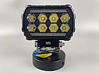Фара LED квадратна 8 Led chip 12/24V. Широкий промінь + DRL світло + стробоскоп, світло 6500 К, IP67, фото 10