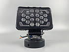 Фара LED квадратна 18 Led chip 12/24V. Широкий промінь + DRL світло + стробоскоп, світло 6500 К, IP67, фото 6