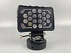 Фара LED квадратна 18 Led chip 12/24V. Широкий промінь + DRL світло + стробоскоп, світло 6500 К, IP67, фото 8
