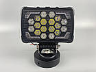 Фара LED квадратна 18 Led chip 12/24V. Широкий промінь + DRL світло + стробоскоп, світло 6500 К, IP67, фото 9