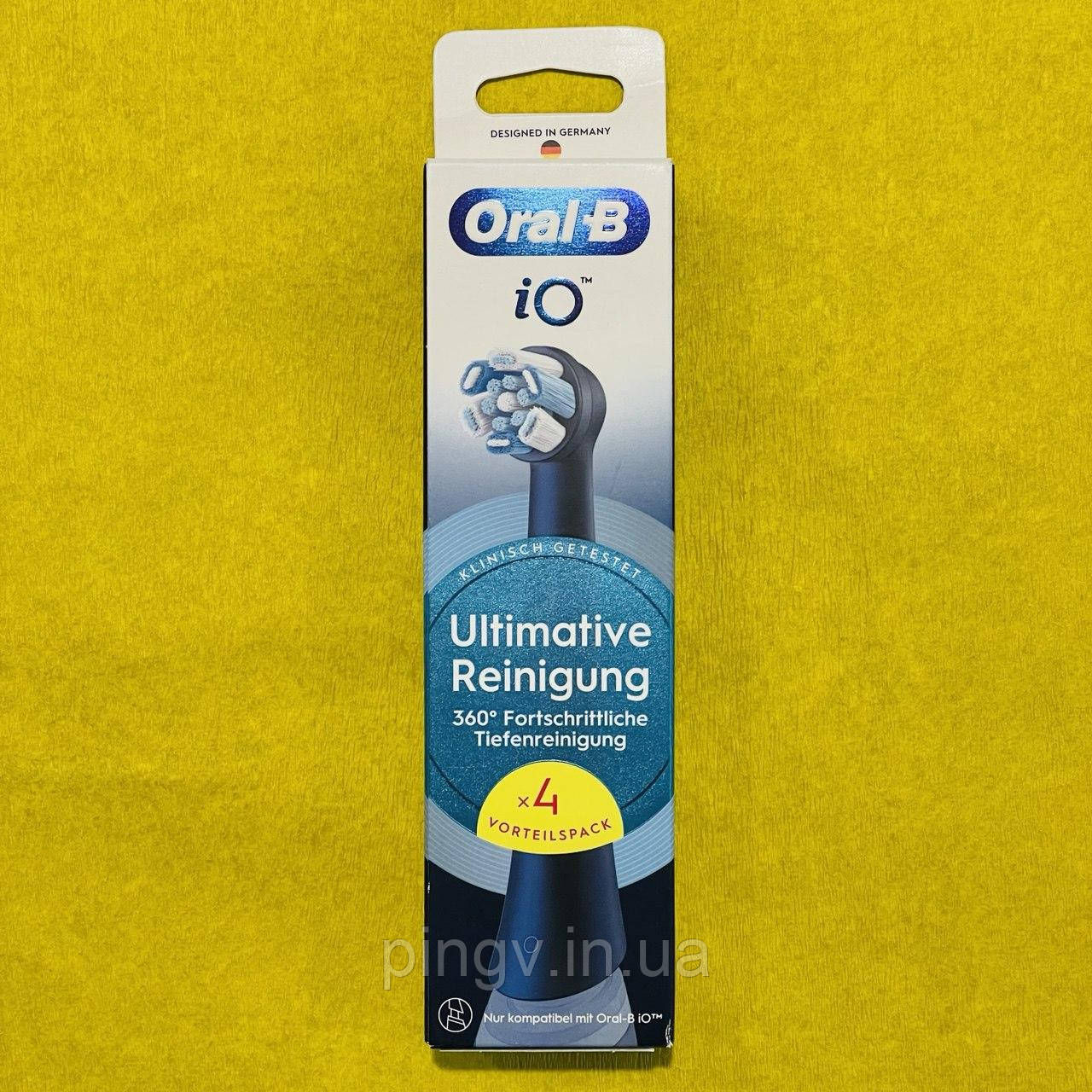 Насадки для зубної щітки ORAL-B IO Ultimative Reinigung (Ultimate Clean) 4 шт.