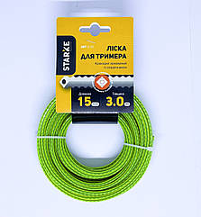 Волосінь STARKE для бензокоси 8133 Крокодил армований із осердям 3.0 мм 15м