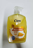 Рідке крем-мило для рук Cien "Молоко та мед", 500 мл