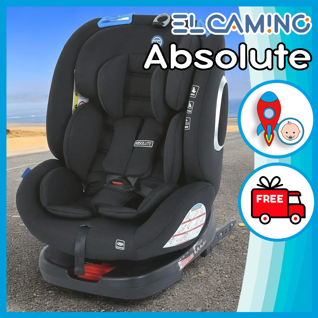 Дитяче поворотне автокрісло з народження до 36 кг з изофикс «EL CAMINO» ABSOLUTE ME 1079 (ISOFIX)
