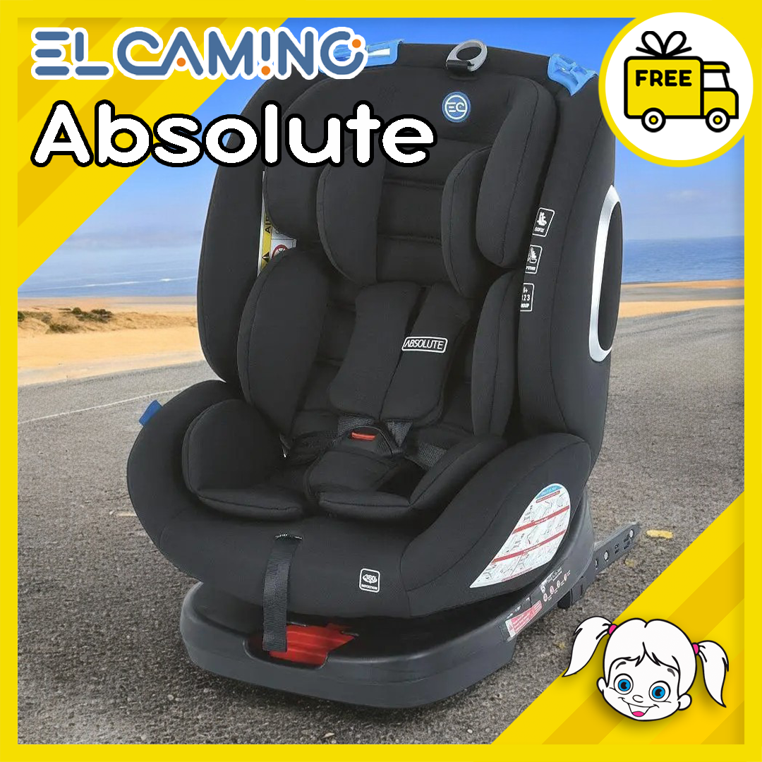 Дитяче поворотне автокрісло з народження до 36 кг з изофикс «EL CAMINO» ABSOLUTE ME 1079 (ISOFIX), фото 1