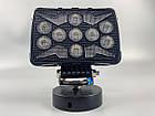 Фара LED квадратна 18 Led chip 12/24V. Широкий промінь + DRL світло + стробоскоп, світло 6500 К, IP67, фото 7