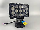 Фара LED квадратна 18 Led chip 12/24V. Широкий промінь + DRL світло + стробоскоп, світло 6500 К, IP67, фото 6