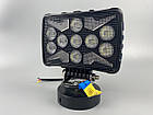 Фара LED квадратна 18 Led chip 12/24V. Широкий промінь + DRL світло + стробоскоп, світло 6500 К, IP67, фото 10