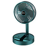 Настільний вентилятор Telescopic Folding Fan Темно-синій акумуляторний вентилятор з підставкою