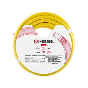Шланг для поливу 3-х шаровий 1/2", 10м, армований PVC INTERTOOL GE-4021