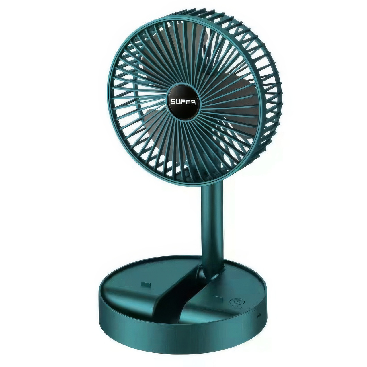 Настільний вентилятор Telescopic Folding Fan Темно-синій акумуляторний вентилятор з підставкою