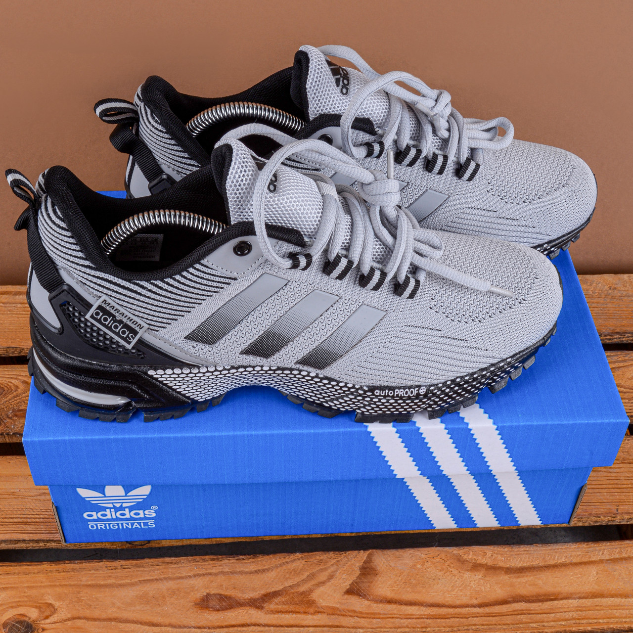 Чоловічі Кросівки Adidas Marathon чорні з сірим