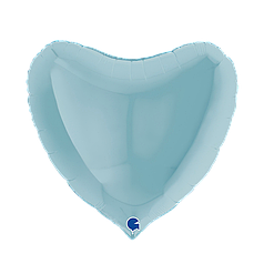 36" GRABO-ГР 022 СЕРЦЕ Металік Блакитне | Pastel Blue (УП)