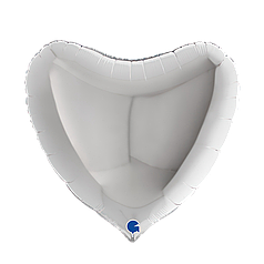 36" GRABO-ГР 031 СЕРЦЕ Металік Срібло | Silver (УП)