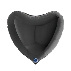 36" GRABO-ГР 014 СЕРЦЕ Металік Чорне | Black (УП)