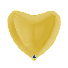 36" GRABO-ГР 035 СЕРЦЕ Пастель Жовте | Yellow (УП)