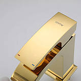 Змішувач для умивальника GAPPO G1007-3 (золото), фото 4