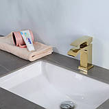 Змішувач для умивальника GAPPO G1007-3 (золото), фото 6