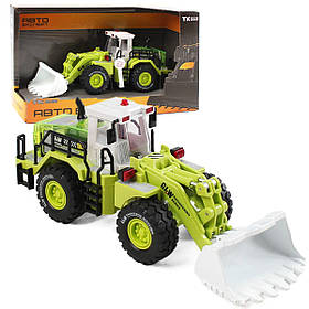Спецтехніка дитяча трактор екскаватор металопластик 1:40 звук світло рухомі елементи 27*9*11см (TK-76098)