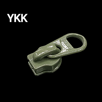 Бігунок 5 RC DFL E на спіральну блискавку з коротким пулером колір олива (566)