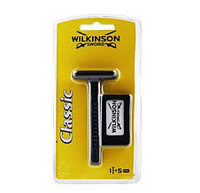 Станок для гоління чоловічий Wilkinson Sword Double Edge Razor 1 шт + 5 змінних лез