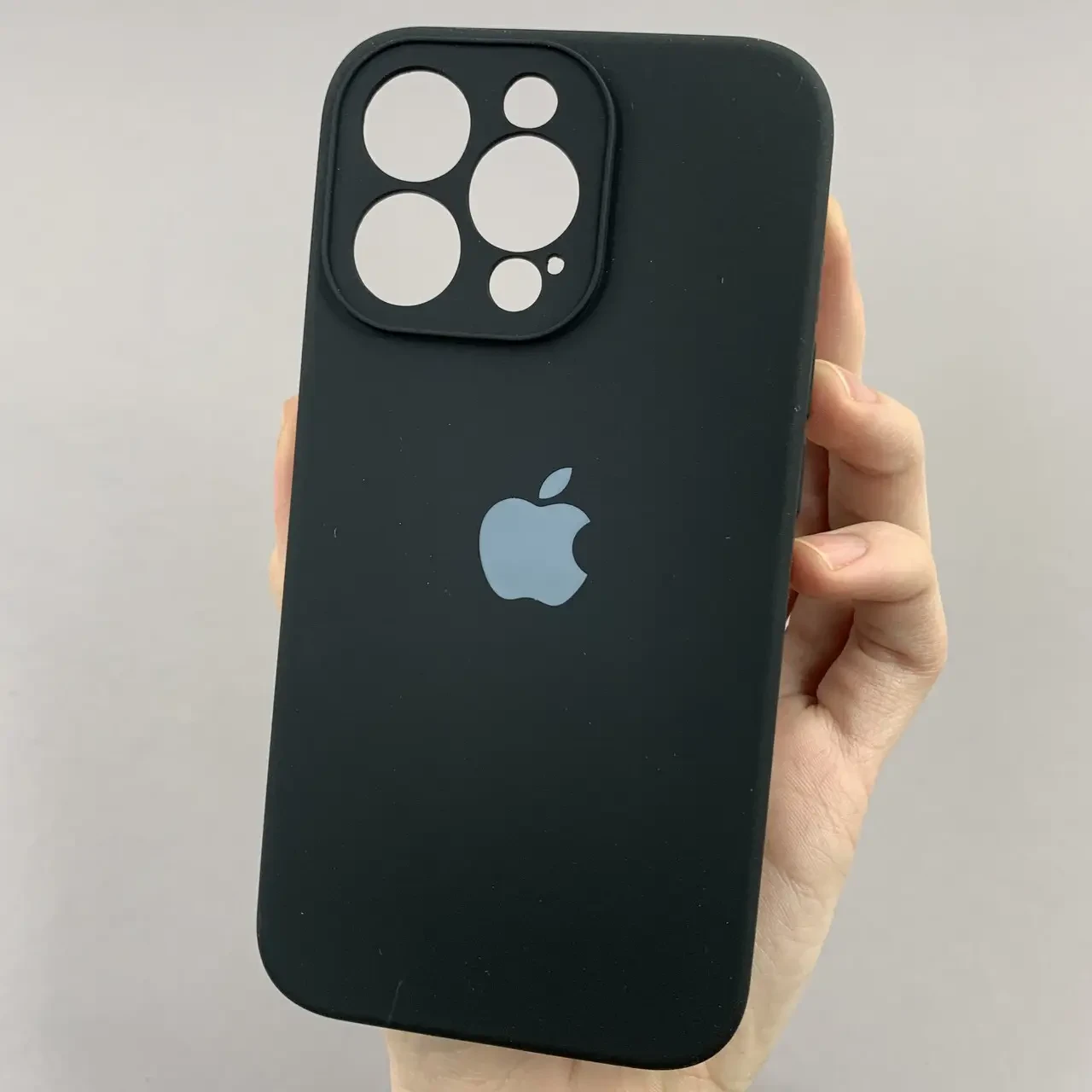 Чохол-бампер Silicone cover з мікрофіброю для iPhone 14 Pro, фото 1