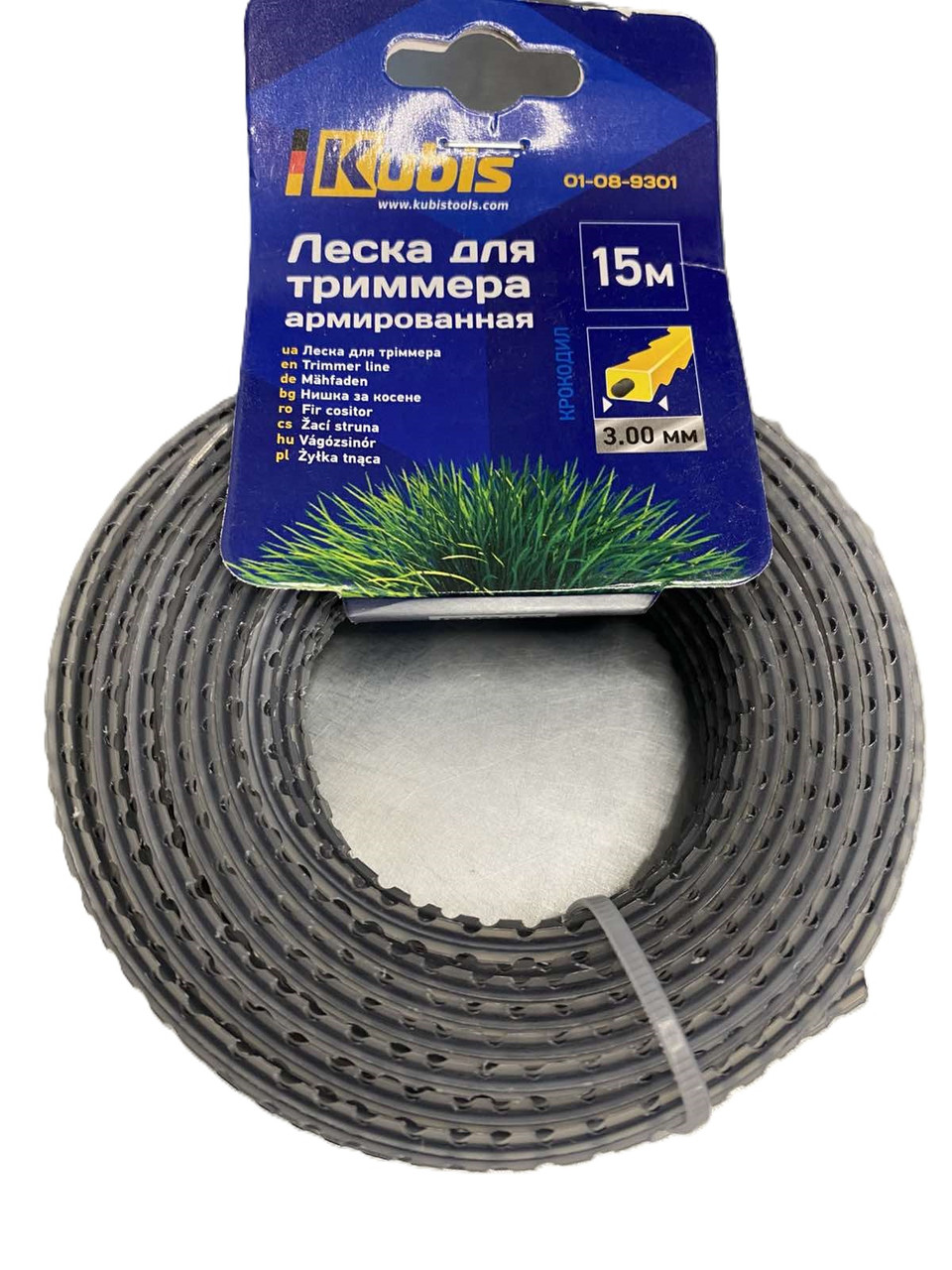 Волосінь для бензокоси Крокодил армований 3.0 мм 15 м, фото 1