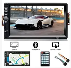 Універсальна 2DIN автомагнітола з Bluetooth, сенсорним екраном 7", USB/FM, відеовхід під камеру, фото 4