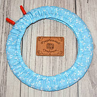 Чохол для п'ялець Nurge 195 мм Білі бантики на блакитному