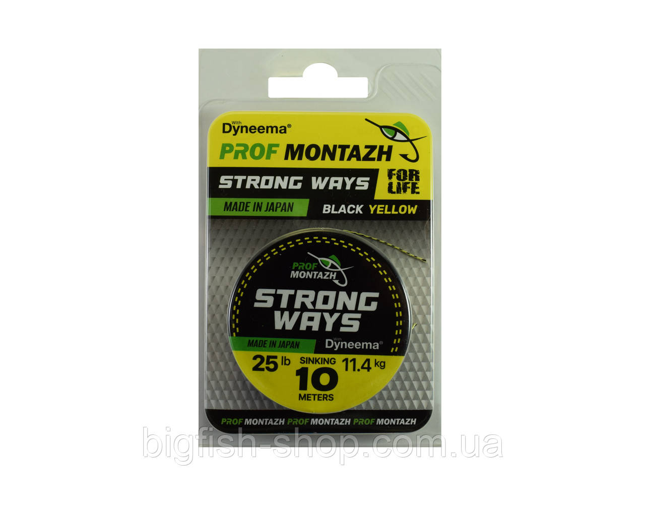 Повідцевий матеріал Проф-монтаж Strong Ways 10 м. (11.4 кг.) жовтий