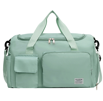 Жіноча спортивна сумка з ременем 23л /Спортивна сумка з відділенням для взуття / Дорожня сумка / Сумка для спорту зелений