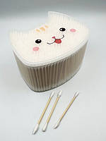 Вушні ватні палички Котик білі, 500шт