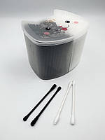 Вушні ватні палички Котик чорно-білі, 200шт