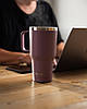 Термостакан (ізольована чашка) Bohtal з ручкою з нержавіючої сталі Tumbler Plum 900 ml, фото 5