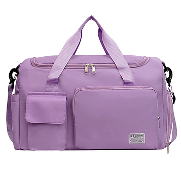 Жіноча спортивна сумка з ременем 23л /Спортивна сумка з відділенням для взуття / Дорожня сумка / Сумка для спорту фіолетова