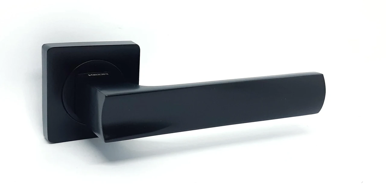 Ручка на розетці KEDR R08.144 чорний матовий, фото 1