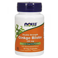 Вітаміни для пам'яті Гінкго білоба Now Ginkgo Biloba 120 мг 50 caps