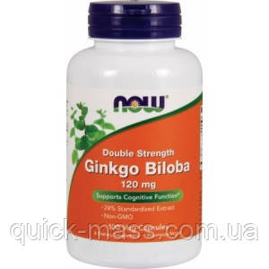 Вітаміни для пам'яті Гінкго білоба Now Ginkgo Biloba 120 мг 100 caps