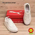 Чоловічі шкіряні шкіряні кеди Puma FERRARI літні з перфорацією стильні повсякденні літні кеди, фото 8