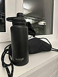 Пляшка для води металева з подвійною вакуумною ізоляцією Bohtal Insulated Sports Bottle 960 ml/32 oz Black, фото 9