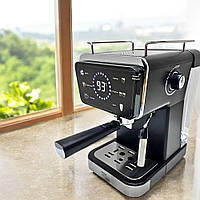 Кавомашина з капучинатором Zepline Якісна напівавтоматична кавомашина 3000Вт Рожкова кавоварка 20 бар
