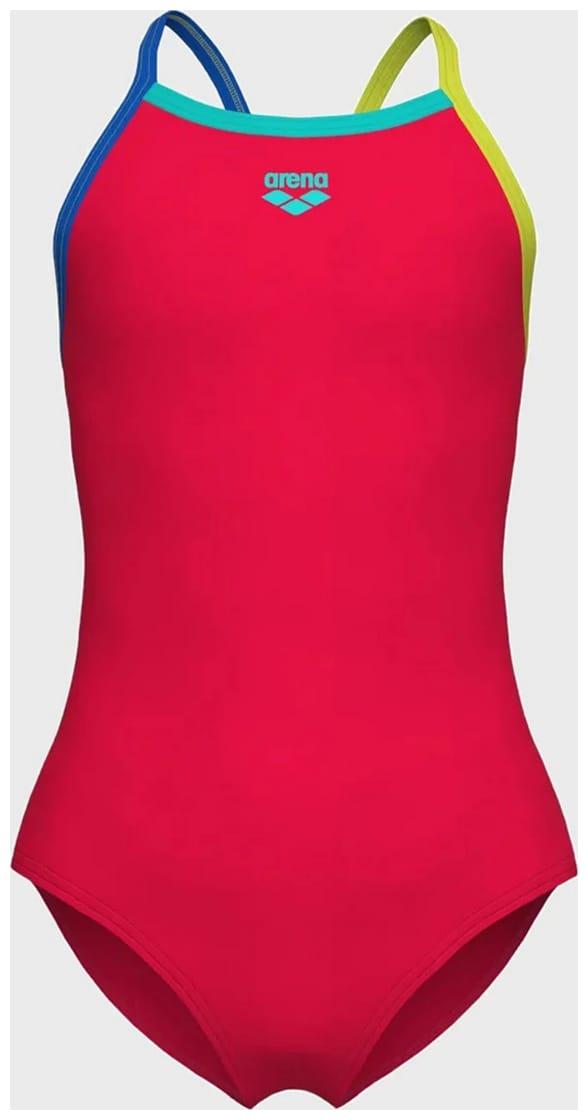 Купальник закритий для дівчат Arena SWIMSUIT LIGHT DROP SOLID червоний Діт 152 см