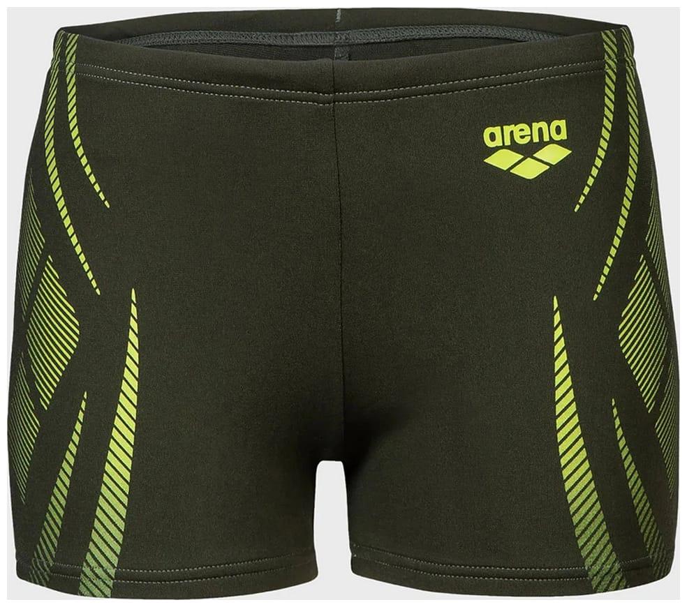 Плавки-шорти для хлопчиків Arena POSEIDONIA SWIM SHORT темно-зелений, жовтий Діт 164 см