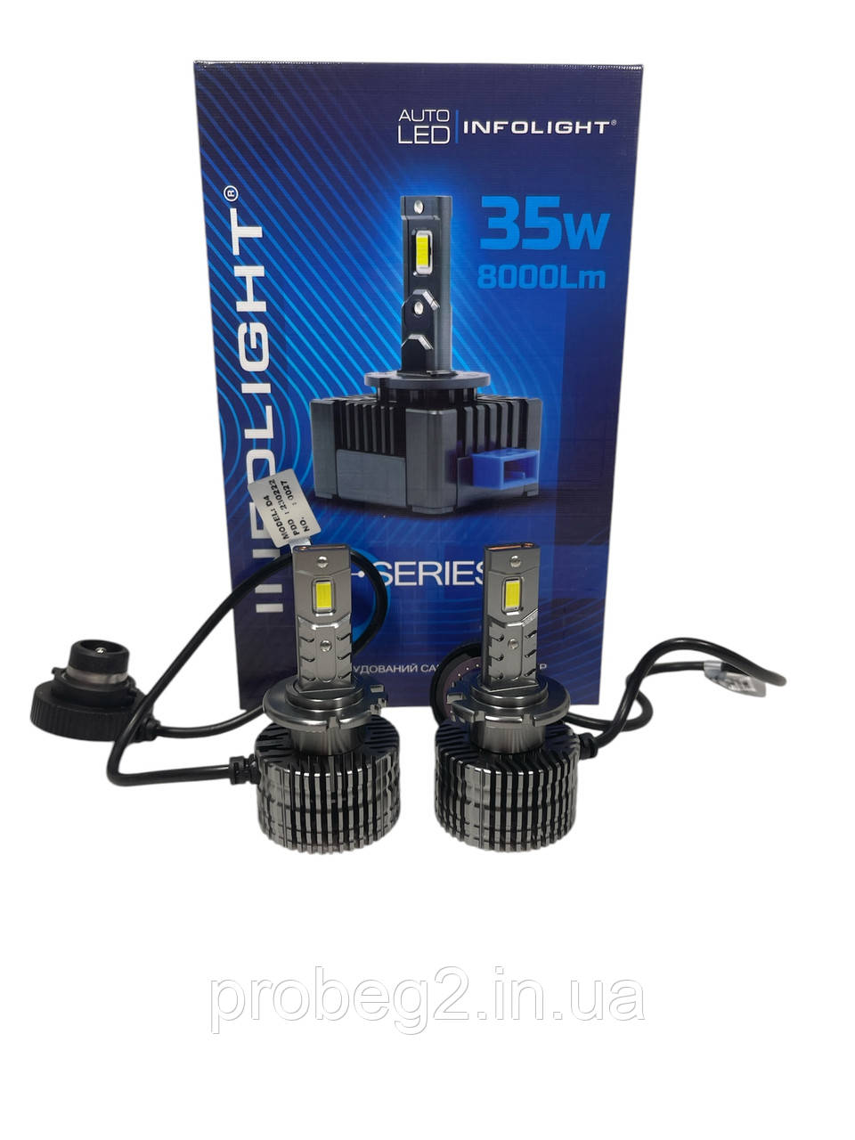 Світлодіодні led лампи Infolight D4S D серія 35 W 8000 lm 6000k
