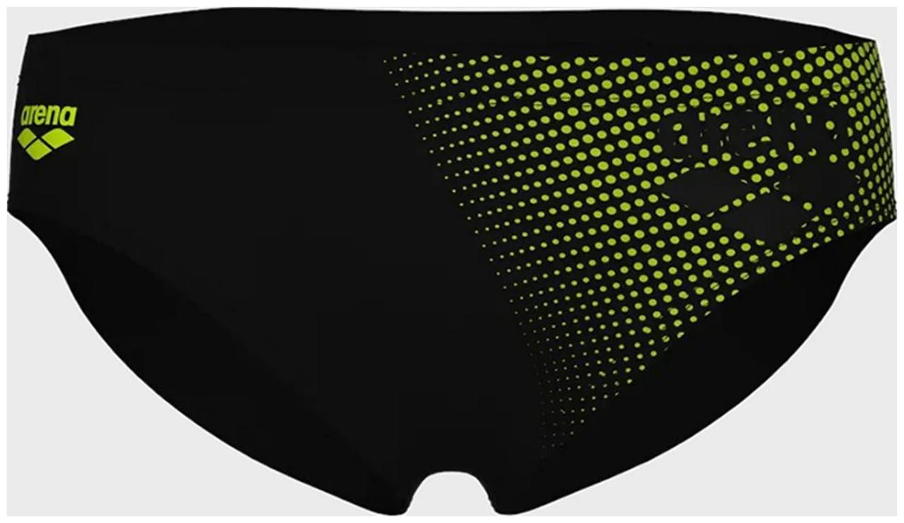 Плавки-сліпи для чоловіків Arena FOGGY DOTS SWIM BRIEFS чорний, жовтий Чол 100