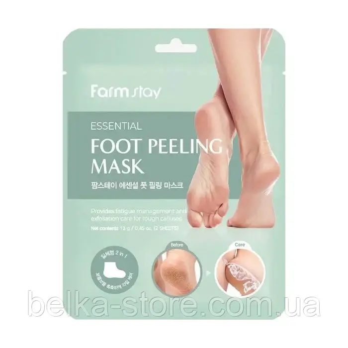 Пілінг- шкарпетки FarmStay Essential Foot Peeling Mask - 13 г, фото 1